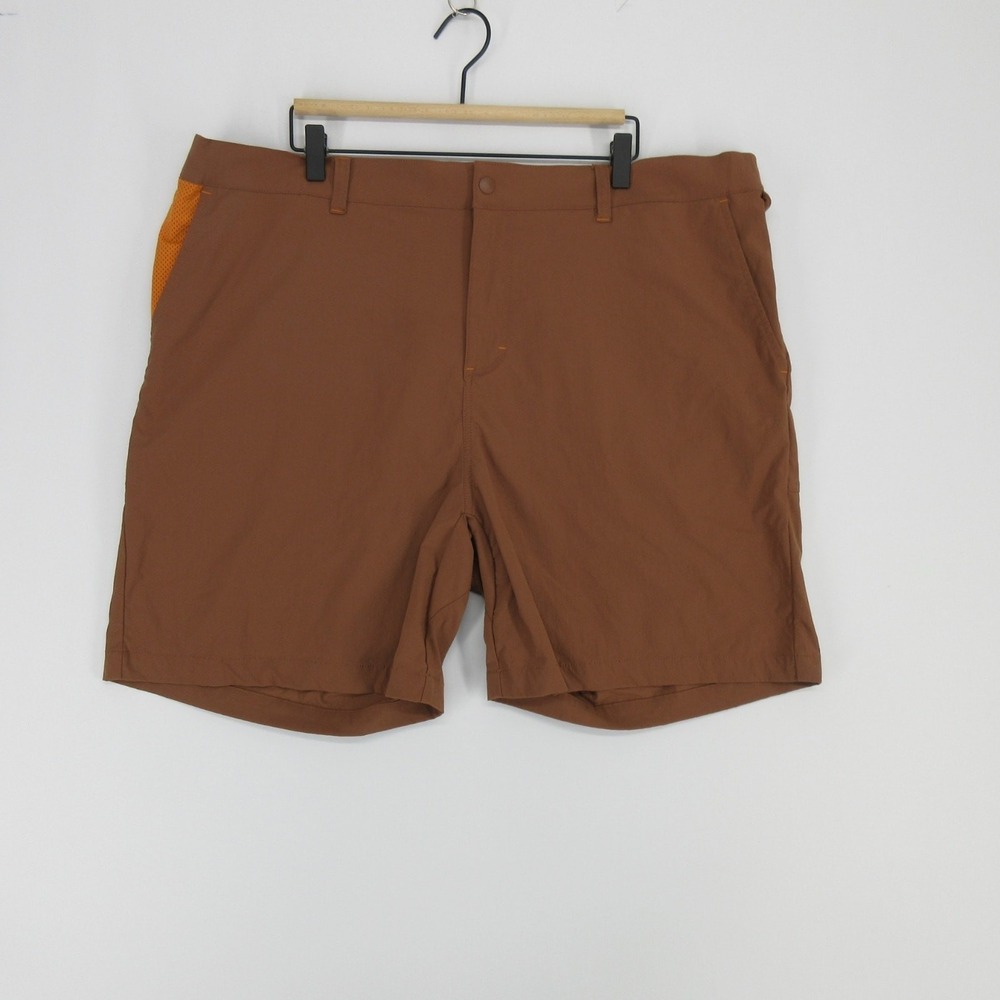 Cotopaxi Tolima Shorts Mens XXL Brown Hiking Elastic Waist Pockets Stretch
